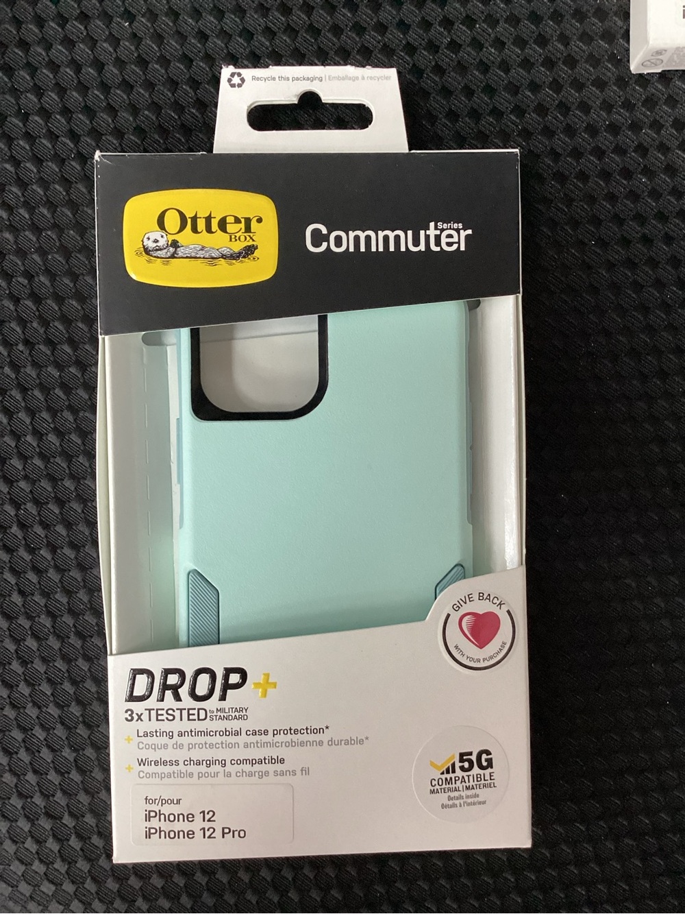 OtterBox Commuter Series Phone Case for IPhone 12 and 12 Pro in Mint Green